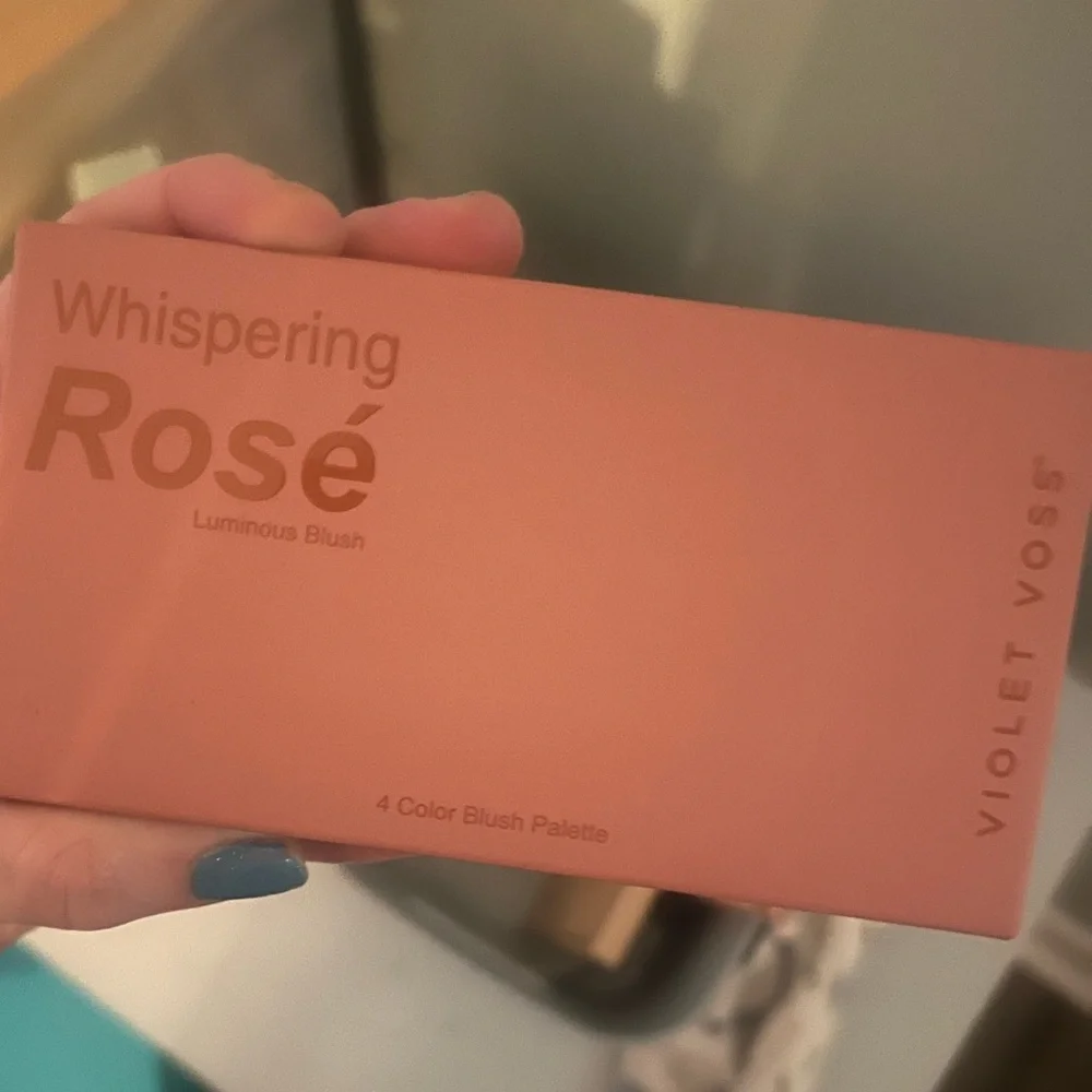 NWT Violet Voss Limited Edition Whispering Rose Blush Face Highlight Palette
